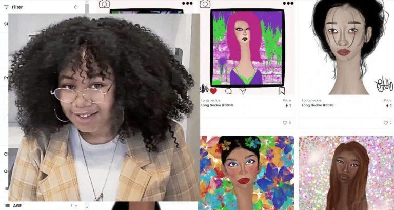 Niña se volvió millonaria gracias a su colección de NFT