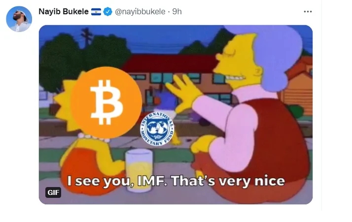 Nayib Bukele FMI Los Simpsons