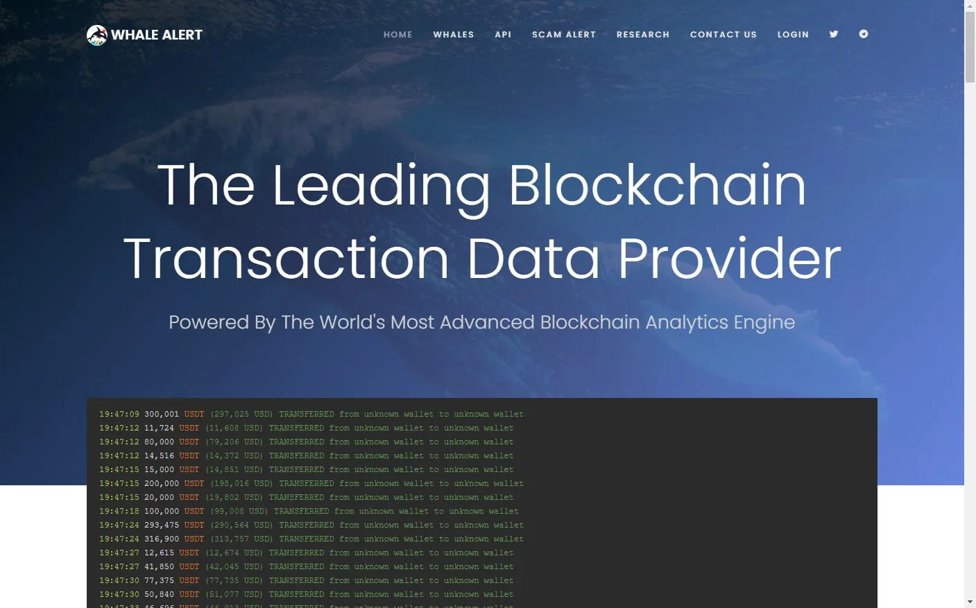 Whale-Alert.io &#8211; Herramienta para detectar ballenas