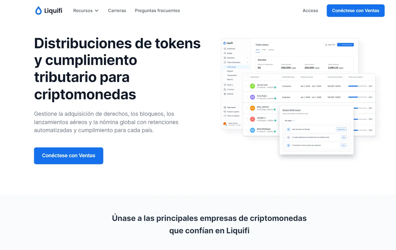 Automatiza Operaciones de Token con Liquifi Finance