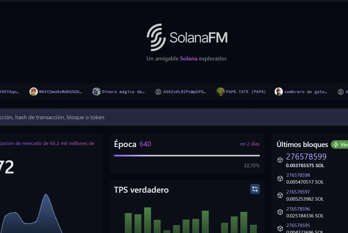 Explorador Blockchain SolanaFM: Datos On-Chain al Instante