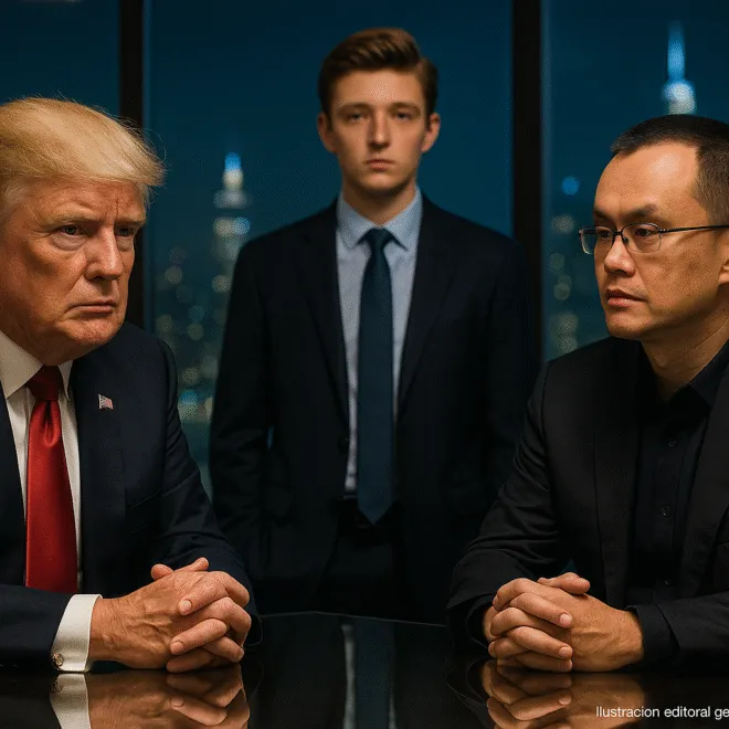 Trump, CZ y Barron: poder y cripto — USD1, MGX y la apuesta por Binance